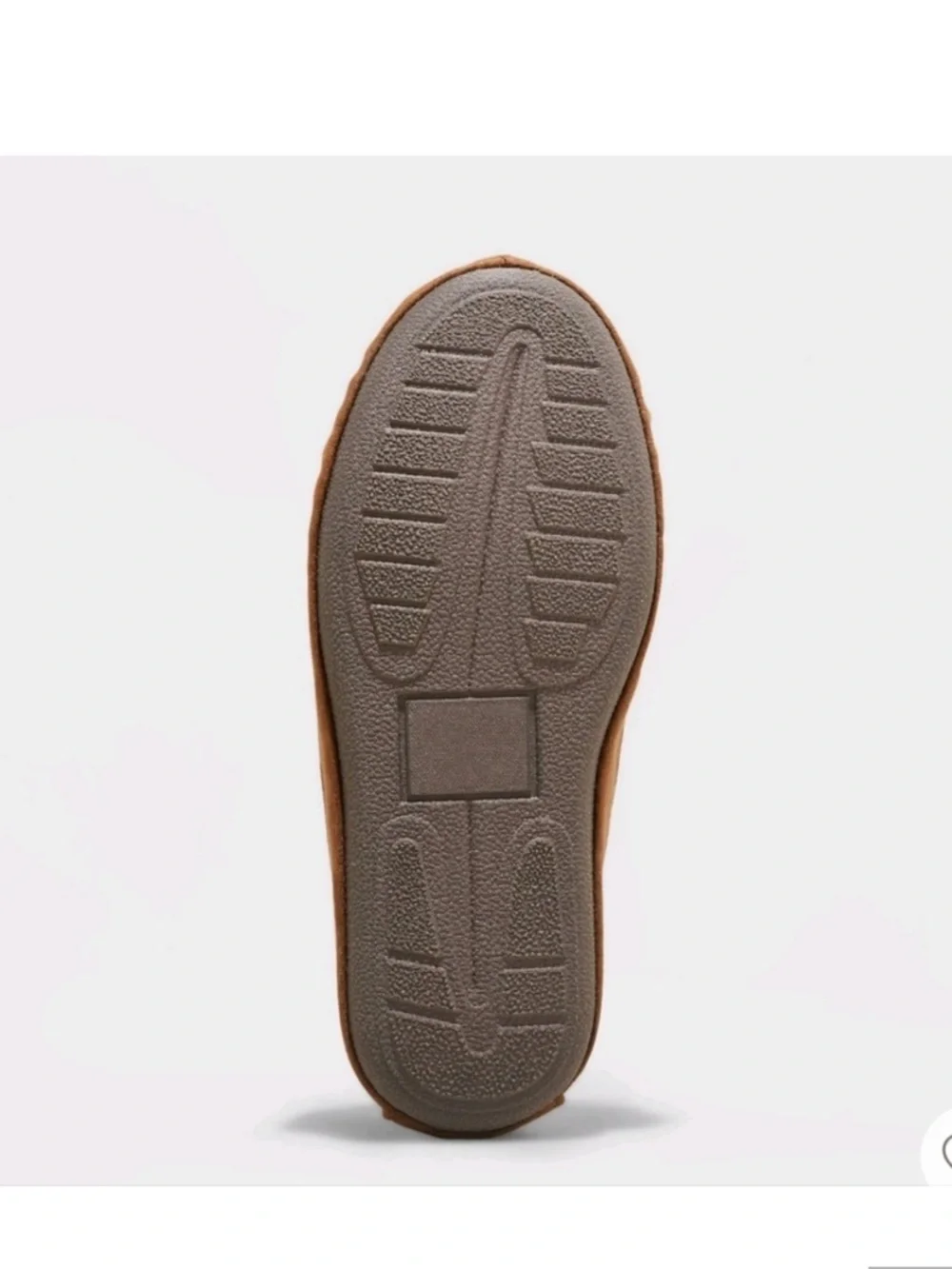 Cat & Jack Kids Tan Suede Moccasin Slippers with Bow toddler size 8